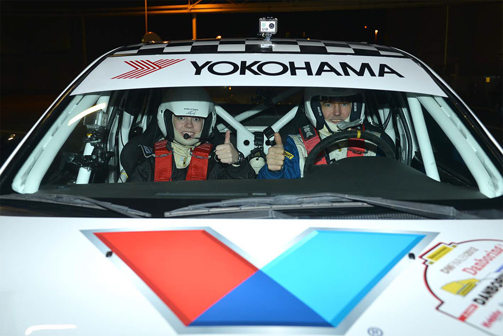 Klar til ”take off“ ved den såkaldte ”shake down-prøve“ i Rønne Havn aftenen før DM-finalen